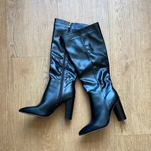 Black Knee-High Boots